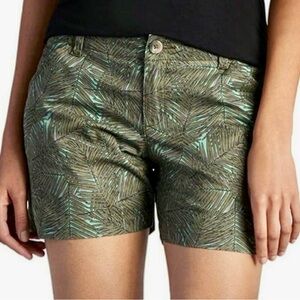 Lee Essential Chino 6" Shorts Spearmint Palm Leaf Spring size 8
